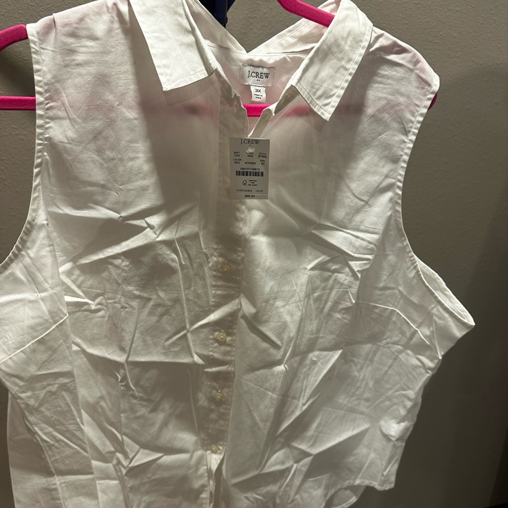 J.Crew White Button-Up Blouse